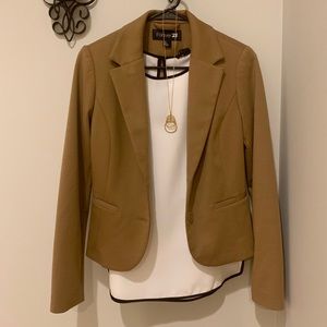 Beige blazer w/ FREE necklace